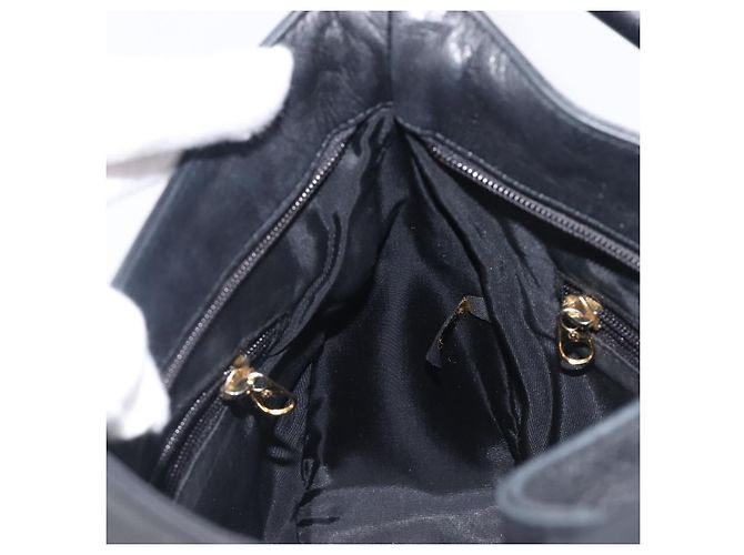 MCM Schultertasche Leder Schwarz Gold Authentisch 207521 Golden - Ansicht 21