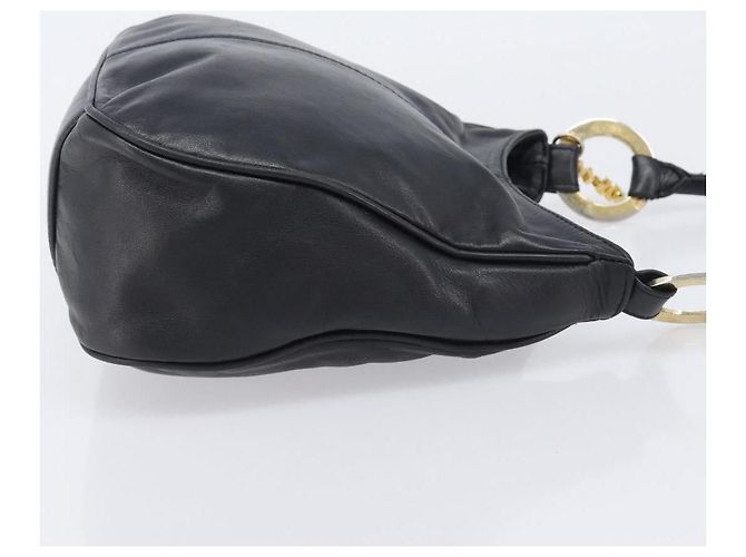 MCM Schultertasche Leder Schwarz Gold Authentisch 207521 Golden - Ansicht 3