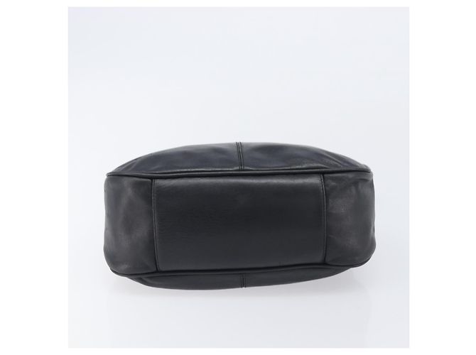 MCM Schultertasche Leder Schwarz Gold Authentisch 207521 Golden - Ansicht 5