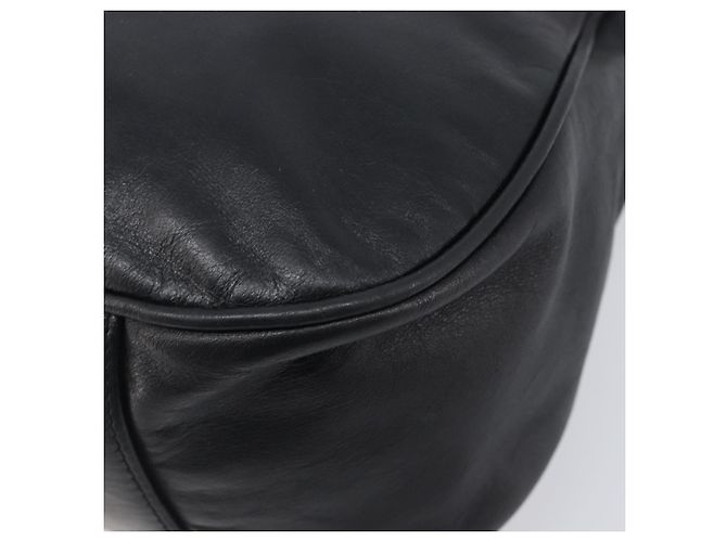 MCM Schultertasche Leder Schwarz Gold Authentisch 207521 Golden - Ansicht 9