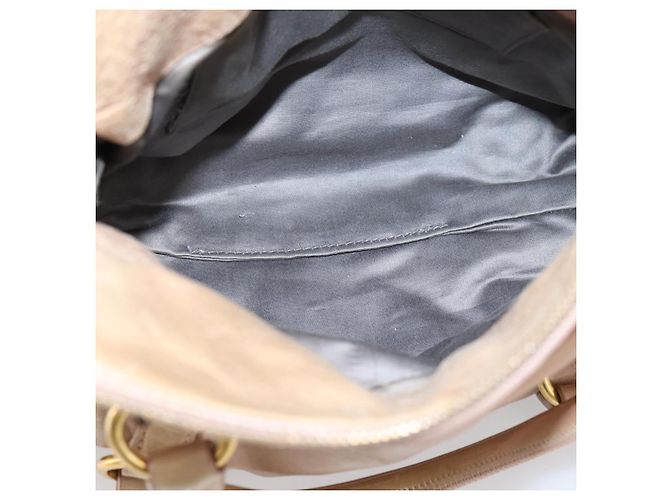 Miu Miu Vitellolux Handtasche Leder 2way Rosa Goldton Auth 207597V Pink - Ansicht 11