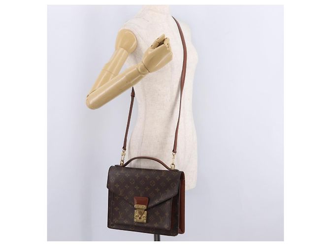 LOUIS VUITTON Monogram Monceau28 Hand Bag M51185 LV Auth 207428 Monograma - vista 33