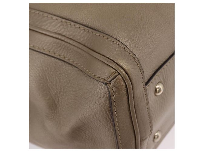 GUCCI Tote Bag Leder Gold 269945 Auth ka6435V Golden - Ansicht 15