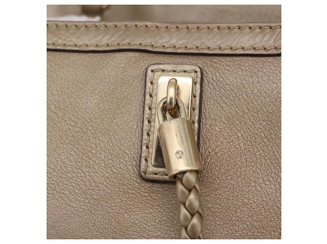 GUCCI Tote Bag Leder Gold 269945 Auth ka6435V Golden - Ansicht 19