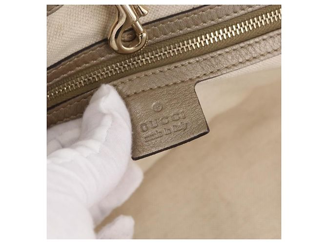 GUCCI Tote Bag Leder Gold 269945 Auth ka6435V Golden - Ansicht 22