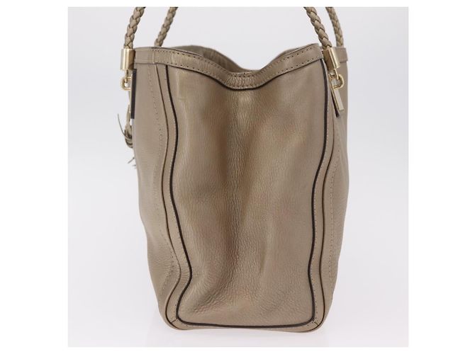 GUCCI Tote Bag Leder Gold 269945 Auth ka6435V Golden - Ansicht 5
