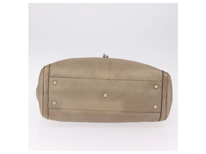GUCCI Tote Bag Leder Gold 269945 Auth ka6435V Golden - Ansicht 7