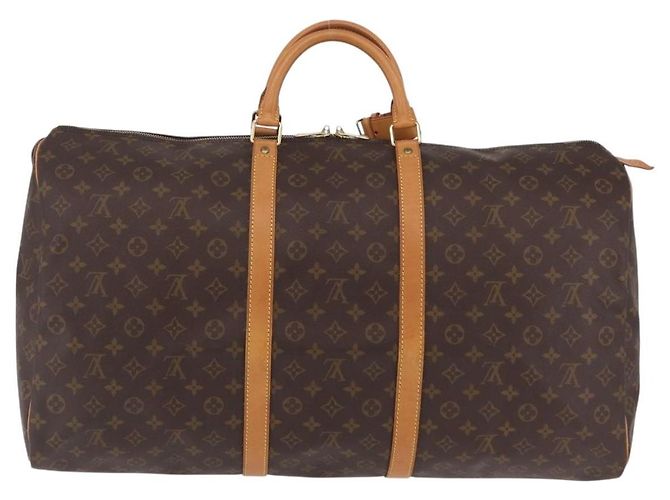 LOUIS VUITTON Monogram Keepall 60 Boston Bag M41422 LV Auth 204092V Monograma - vista 2