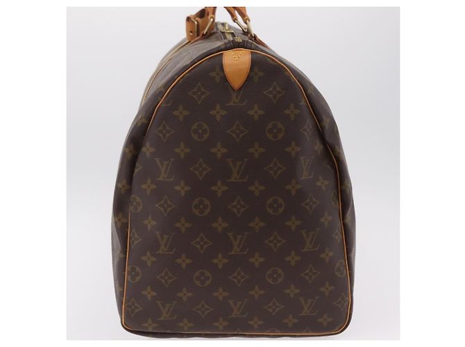 LOUIS VUITTON Monogram Keepall 60 Boston Bag M41422 LV Auth 204092V Monograma - vista 3