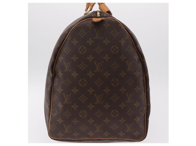 LOUIS VUITTON Monogram Keepall 60 Boston Bag M41422 LV Auth 204092V Monograma - vista 4