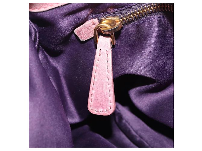 Bolso de mano Miu Miu de piel 2way Pink Gold Auth 167711A Rosa Dorado - vista 29