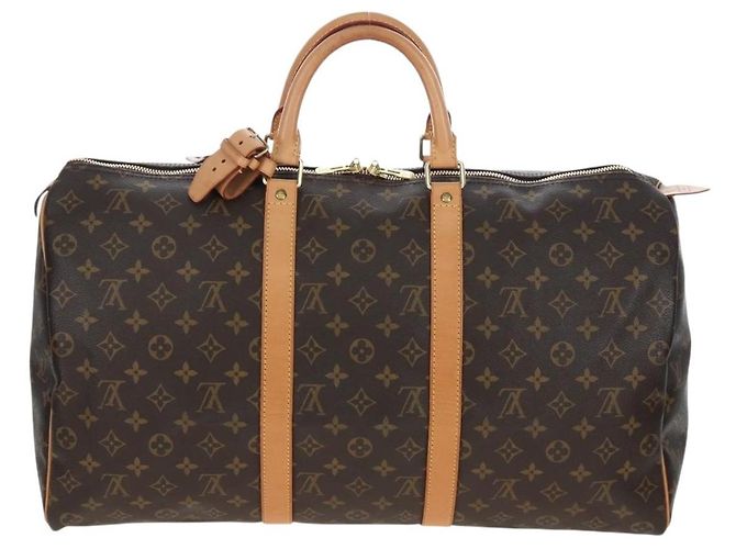 LOUIS VUITTON Monogram Keepall 50 Boston Bag M41426 LV Auth 205367V Monogramme - vue 2