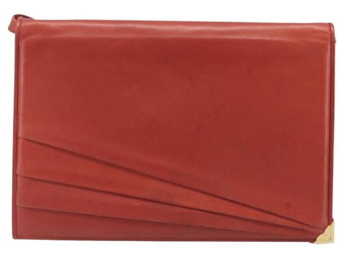 Borsa a tracolla Salvatore Ferragamo in pelle marrone e oro Auth bs37484 - vista 13