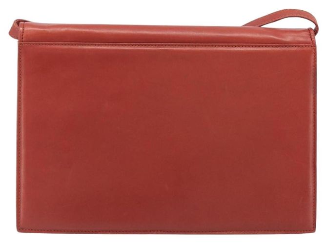 Borsa a tracolla Salvatore Ferragamo in pelle marrone e oro Auth bs37484 - vista 2