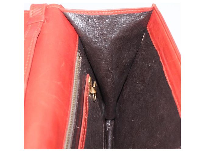 Borsa a tracolla Salvatore Ferragamo in pelle marrone e oro Auth bs37484 - vista 25