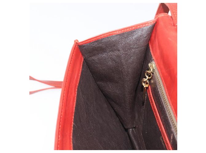Borsa a tracolla Salvatore Ferragamo in pelle marrone e oro Auth bs37484 - vista 26