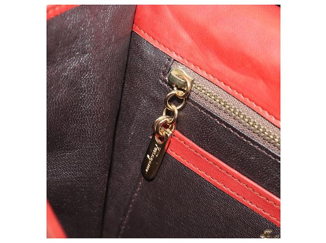 Borsa a tracolla Salvatore Ferragamo in pelle marrone e oro Auth bs37484 - vista 27