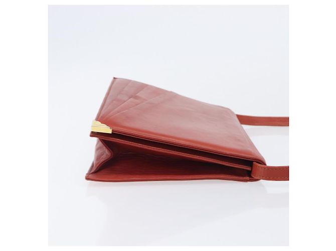 Borsa a tracolla Salvatore Ferragamo in pelle marrone e oro Auth bs37484 - vista 3