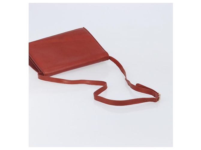 Borsa a tracolla Salvatore Ferragamo in pelle marrone e oro Auth bs37484 - vista 7