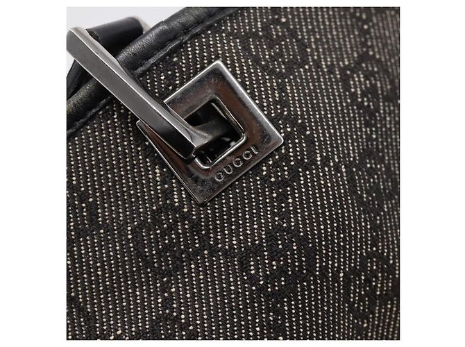 GUCCI GG Canvas Tote Bag Gray Silver 31243 Auth 206920 Braun Silber - Ansicht 23