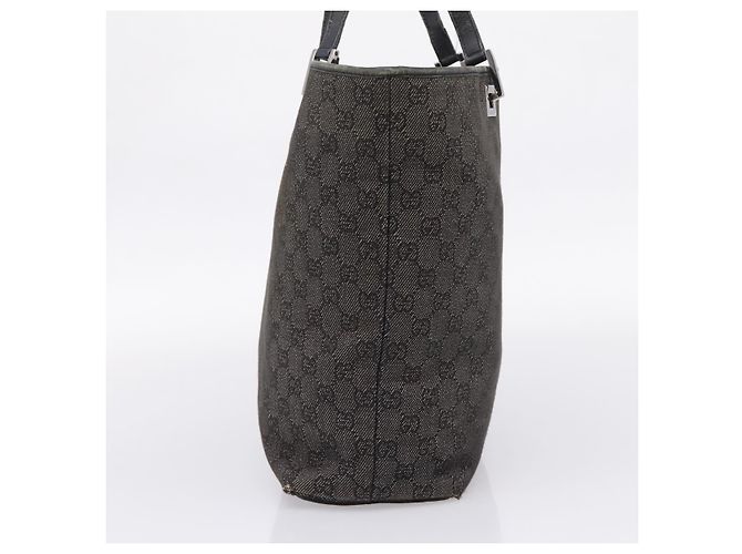 GUCCI GG Canvas Tote Bag Gray Silver 31243 Auth 206920 Braun Silber - Ansicht 4