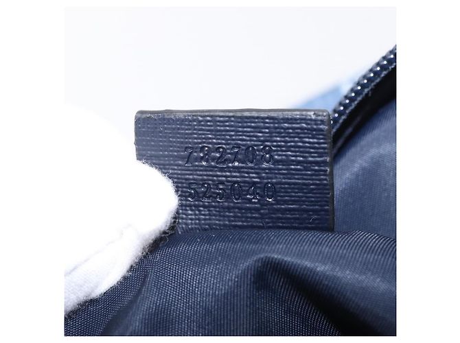 Zaino GUCCI Denim Blue Silver 782708 Auth mr2942V Argento - vista 11