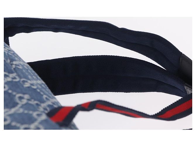 Zaino GUCCI Denim Blue Silver 782708 Auth mr2942V Argento - vista 15