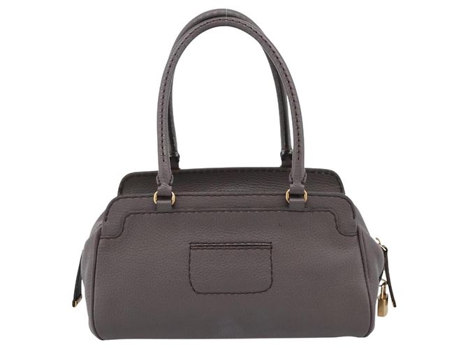 TOD'S Schultertasche aus Leder Grau Gold Authentisch 207410A Braun Golden - Ansicht 2