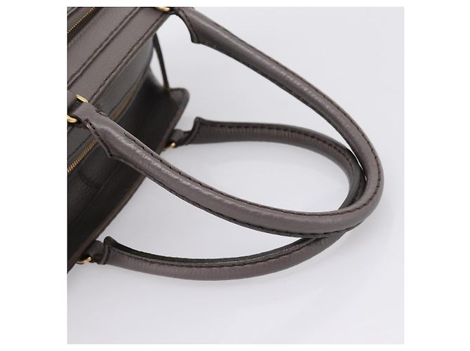 TOD'S Schultertasche aus Leder Grau Gold Authentisch 207410A Braun Golden - Ansicht 7