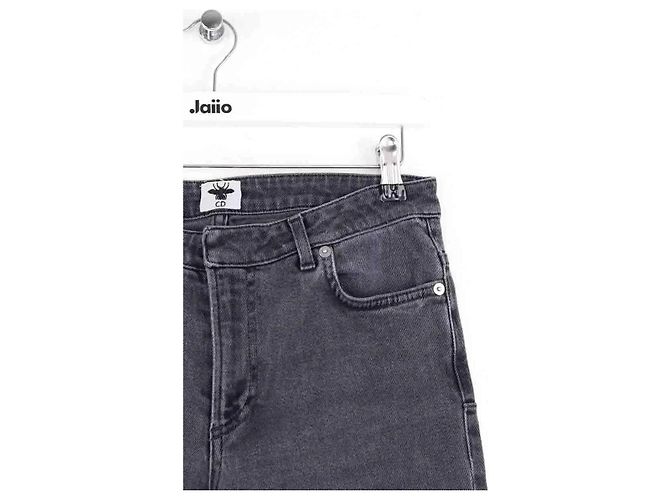 Vaqueros slim Dior grises de algodón - vista 2