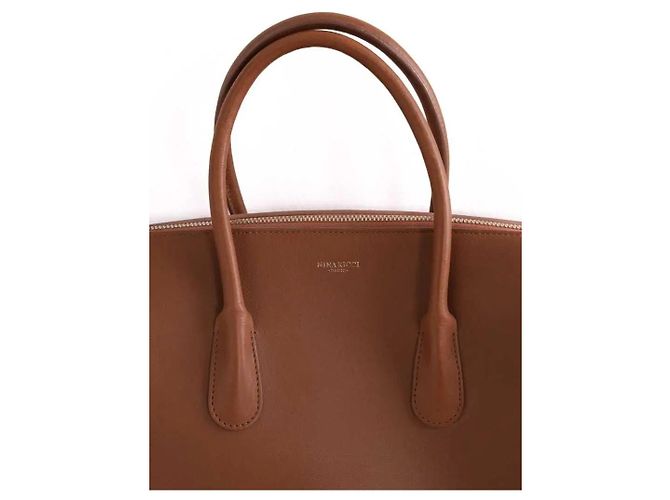 Bolsa Nina Ricci de couro camel Camelo - vista 2
