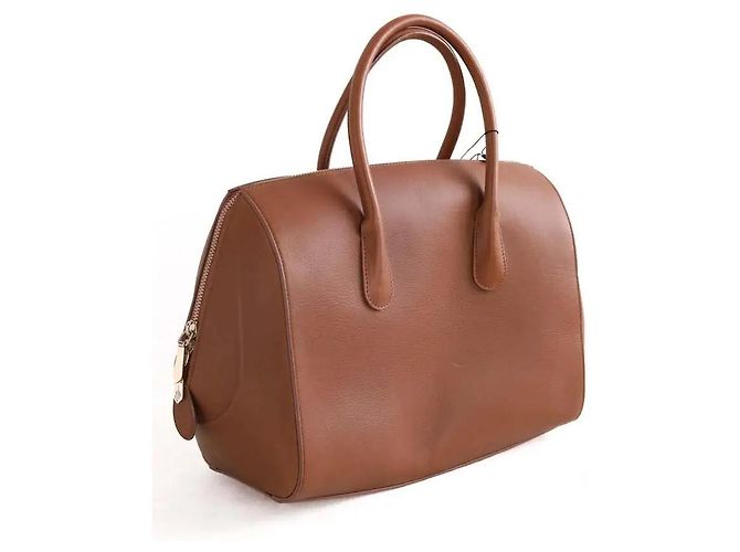 Bolsa Nina Ricci de couro camel Camelo - vista 4
