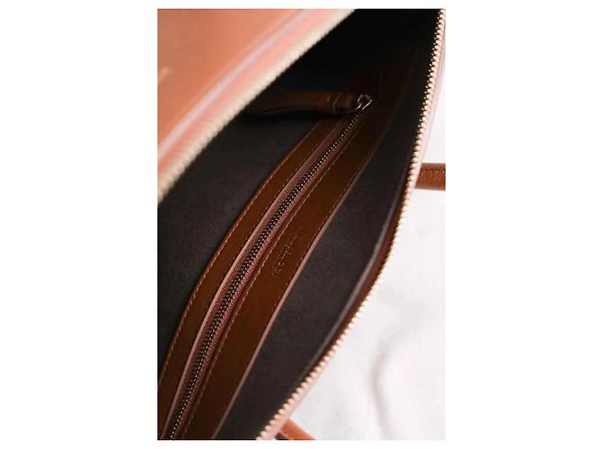Bolsa Nina Ricci de couro camel Camelo - vista 6
