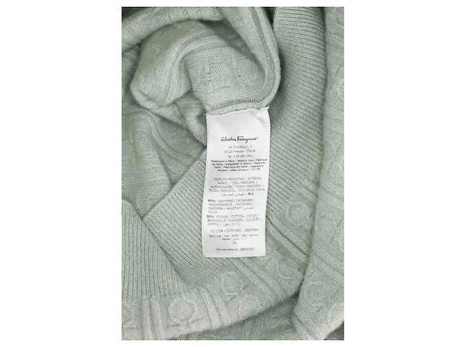 Salvatore Ferragamo Wollpullover Grün XL - Ansicht 6