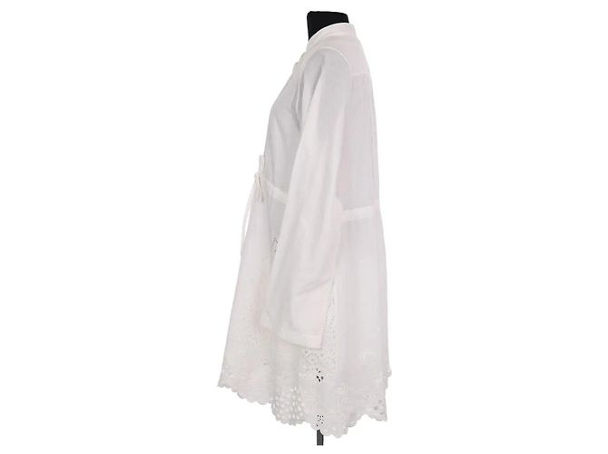 Vestido Chloé de algodão branco - vista 3