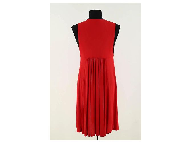 Rotes Louis Vuitton Kleid aus Viskose - Ansicht 4