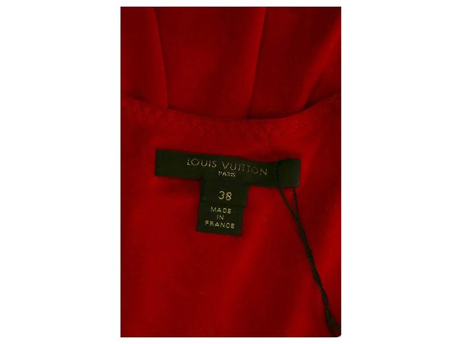 Rotes Louis Vuitton Kleid aus Viskose - Ansicht 5