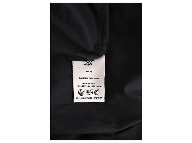 Laurence Bras Schwarzes Baumwollkleid - Ansicht 5