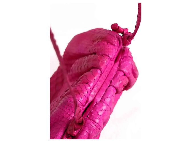 Autre Marque Sista Mini Tasche Rosa Exotisches Leder Pink - Ansicht 3