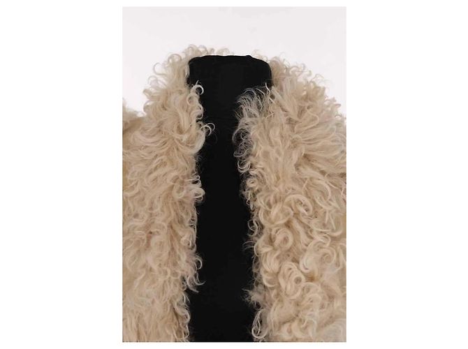 Chaqueta de piel beige Chloé - vista 2