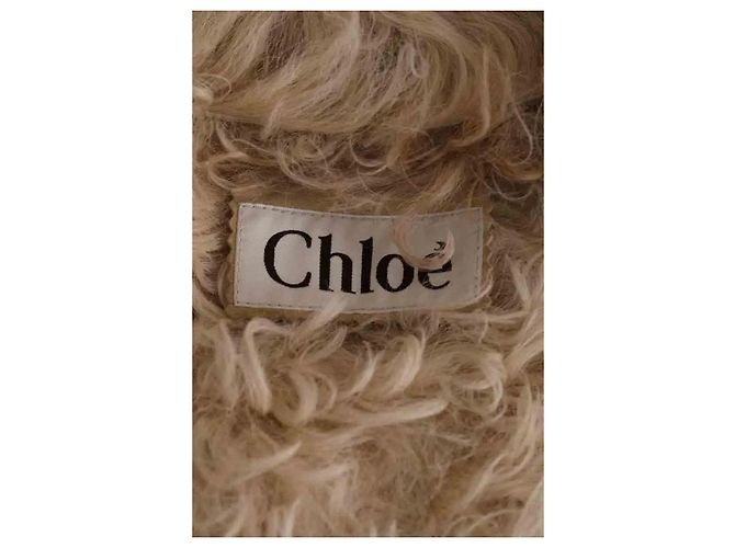 Chaqueta de piel beige Chloé - vista 6