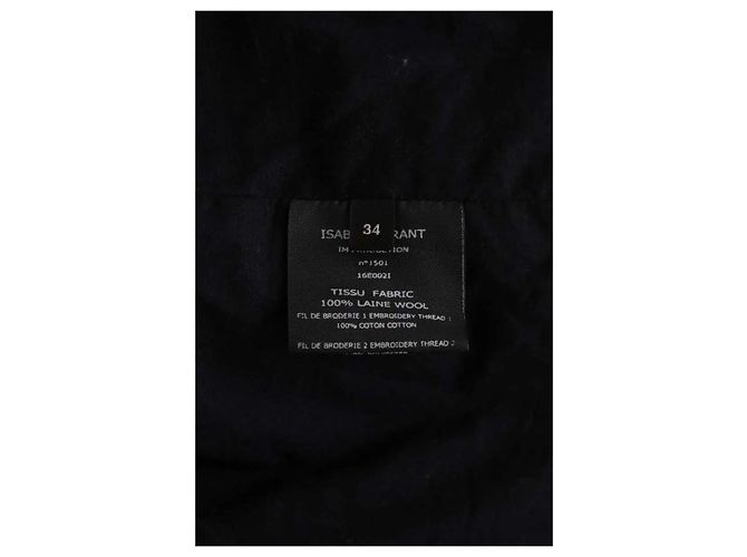 Casaco de lã preto Isabel Marant - vista 5