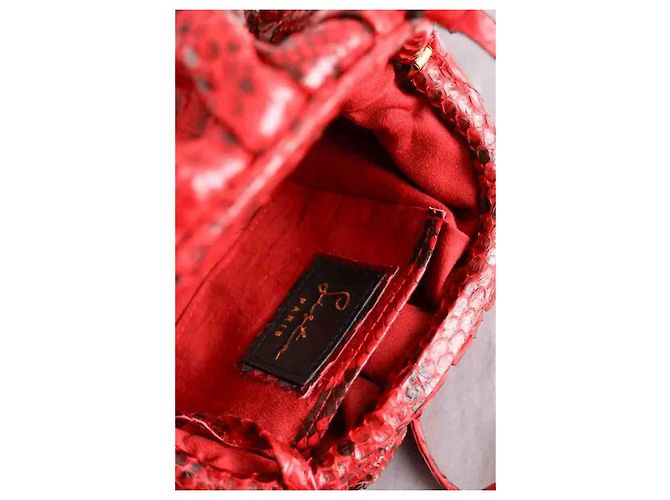 Autre Marque Mini bolso Sista de cuero rojo Roja - vista 5