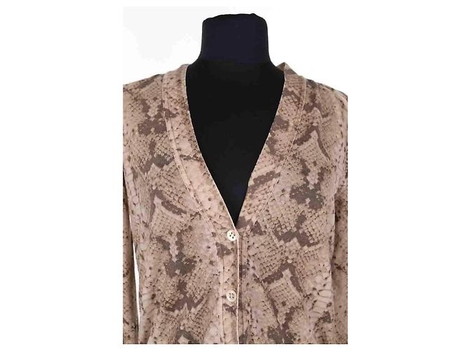Yves Saint Laurent Cardigan aus Wolle braun - Ansicht 2