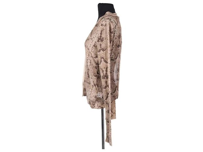 Yves Saint Laurent Cardigan aus Wolle braun - Ansicht 3