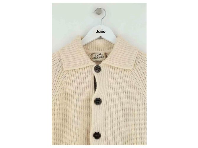 Hermès Cardigan Cashmere Ecru XS Cream - view 2