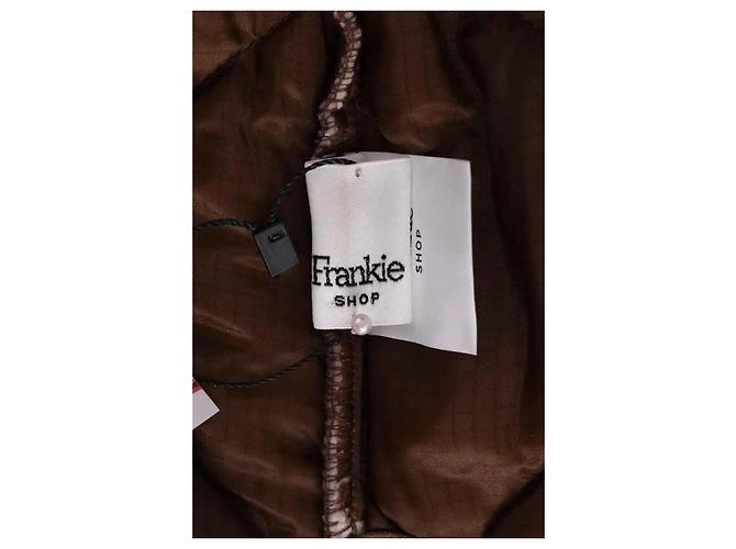 Autre Marque Chaqueta TEDDY The Frankie Shop marrón Castaño - vista 4