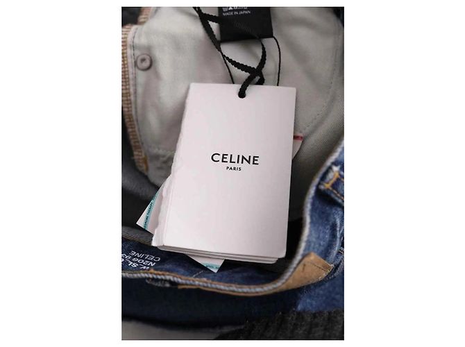 Jeans slim azuis Céline Azul - vista 5