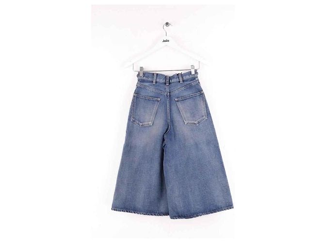 Céline Bermuda Shorts aus Baumwolle Blau - Ansicht 3