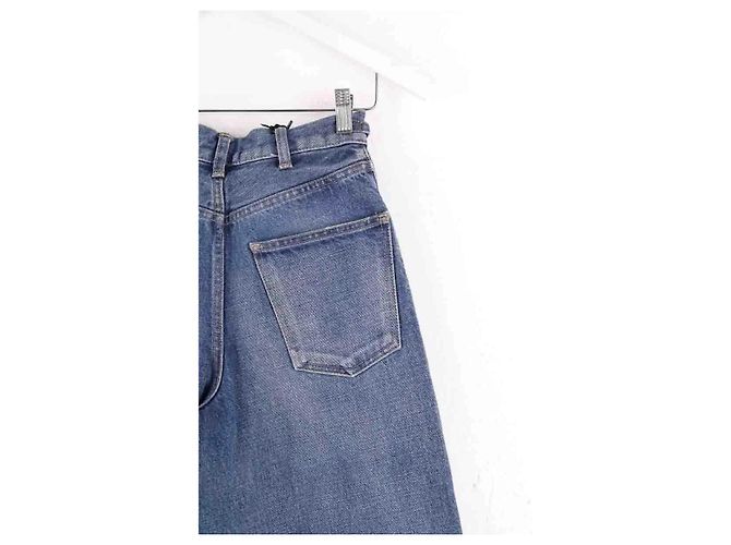 Céline Bermuda Shorts aus Baumwolle Blau - Ansicht 4